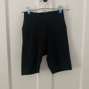 Aerie Black Bike Shorts High-Waisted Stretchy
